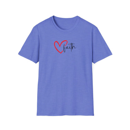 Faith Heart - Unisex Softstyle T-Shirt