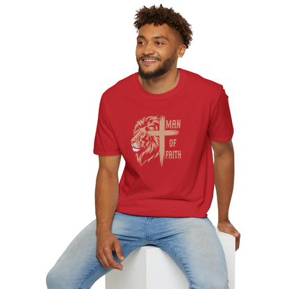 "Man of Faith" Front Print Unisex Softstyle T-Shirt