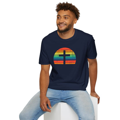 Retro Cross Unisex Softstyle T-Shirt