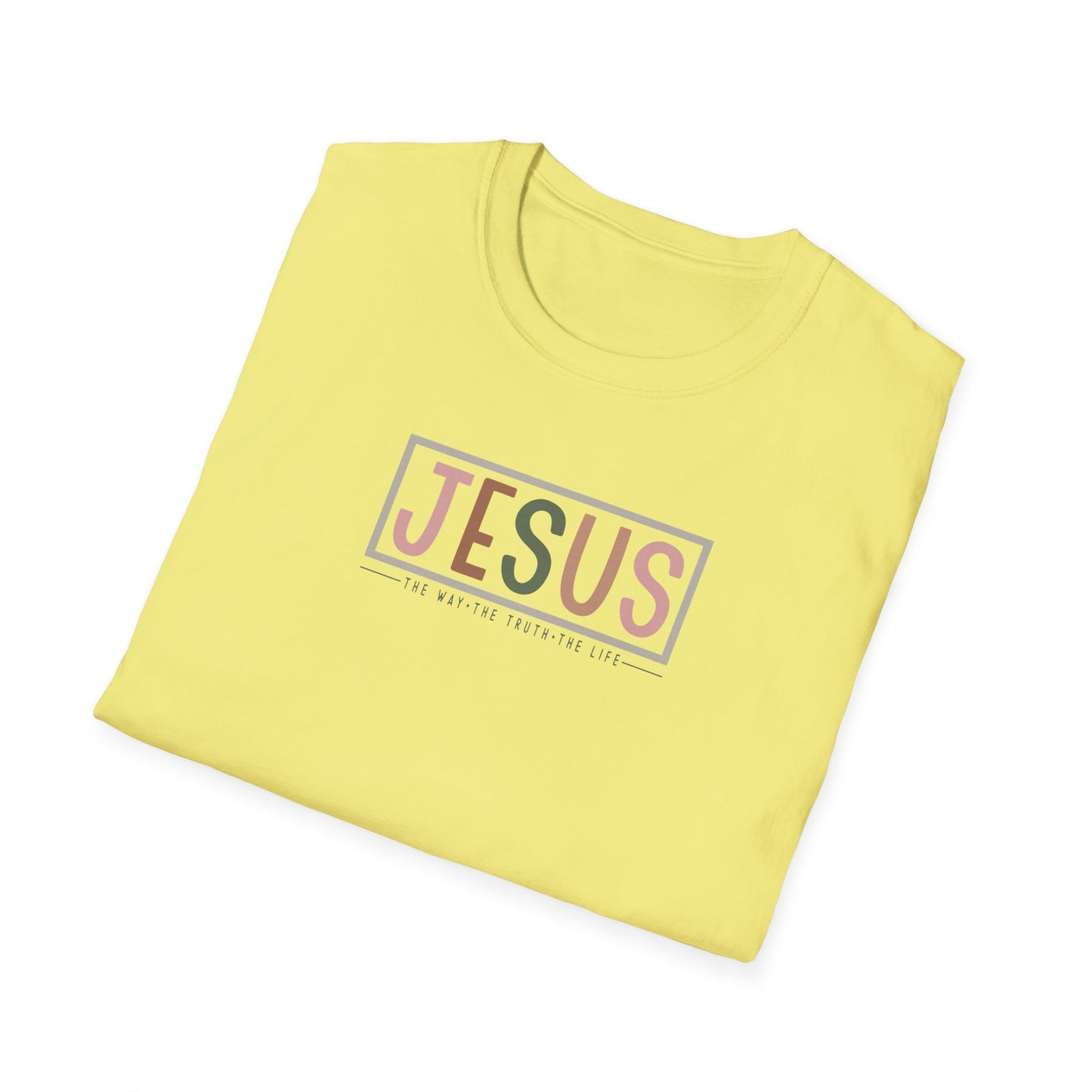 "Jesus - The Way The Truth The Life" Unisex Softstyle T-Shirt