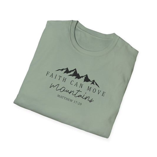 Faith Can Move Mountains D-2 Unisex Softstyle T-Shirt