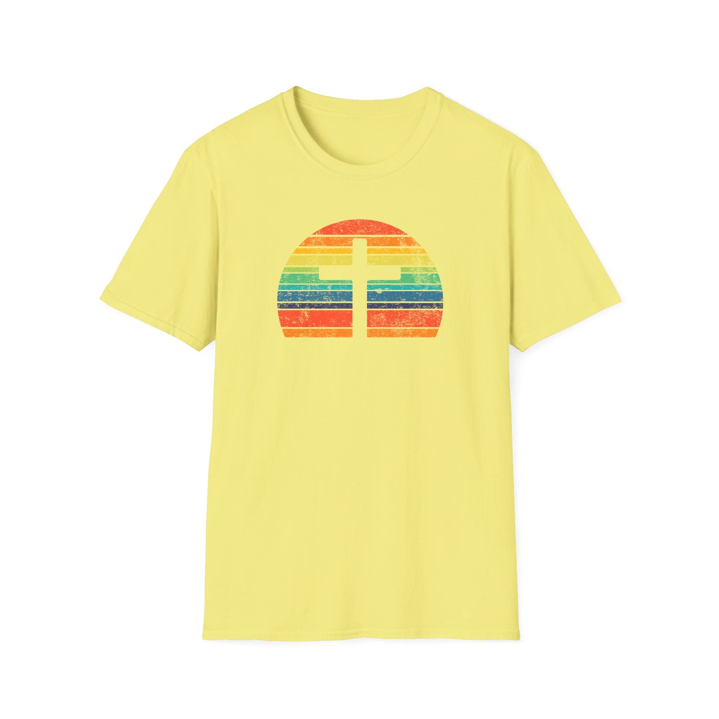 Retro Cross Unisex Softstyle T-Shirt