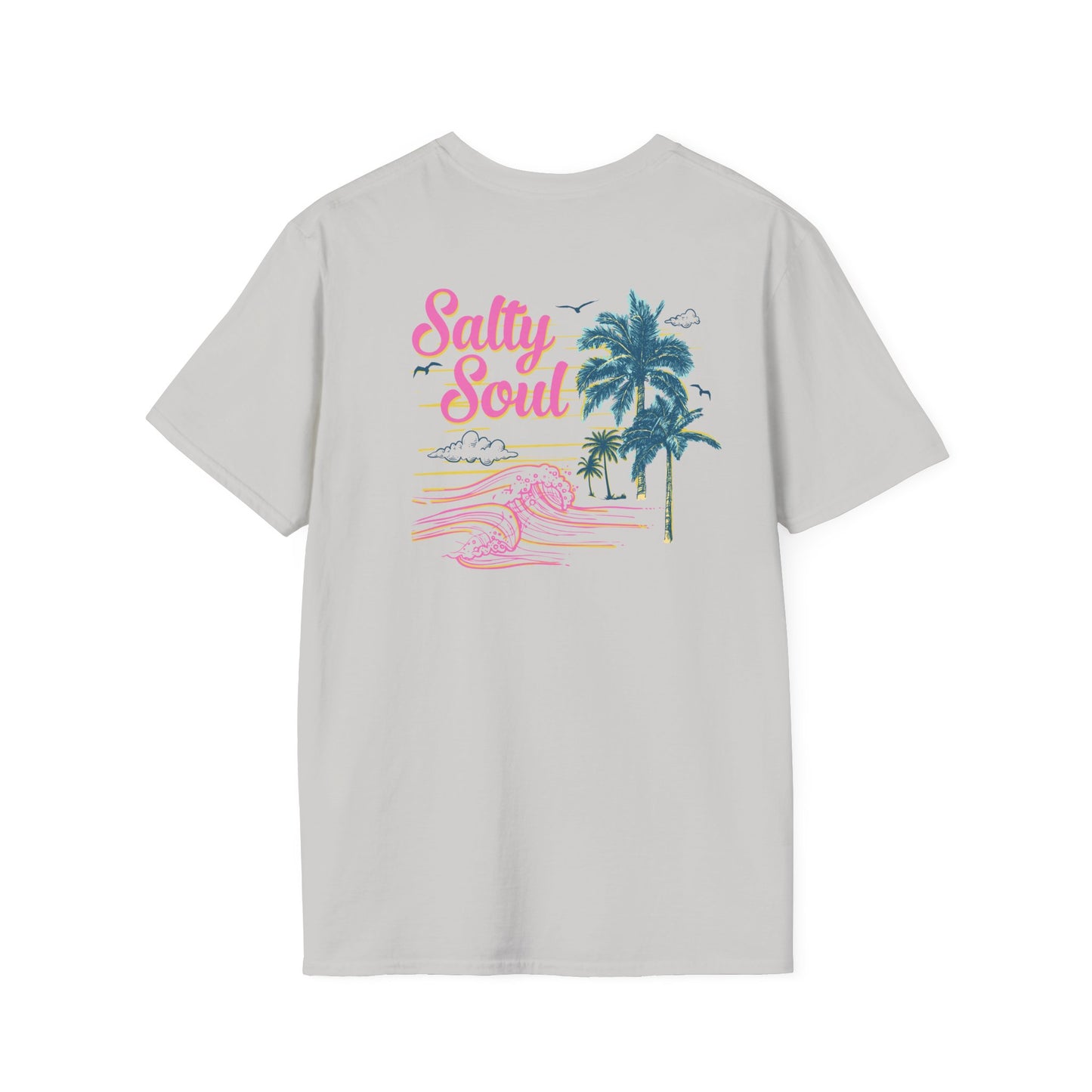 "Salty Soul" Back Print Unisex Softstyle T-Shirt