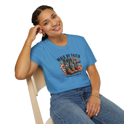 "Walk by Faith" Graphic T-Shirt for Faith-Loving Souls