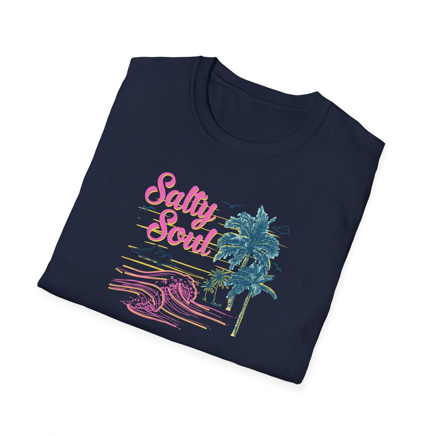 "Salty Soul" Front Print Unisex Softstyle T-Shirt