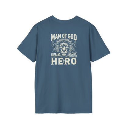 "Man of God Hero" Unisex Softstyle T-Shirt