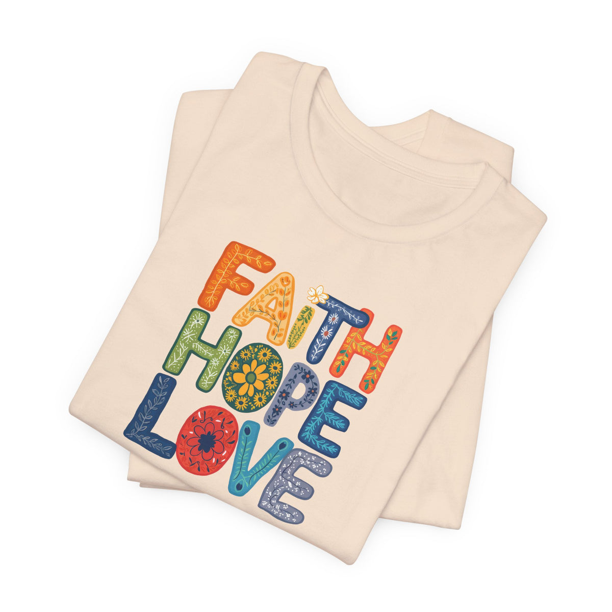 "Faith Hope Love" - Unisex Softstyle T-Shirt - Inspirational Graphic Tee