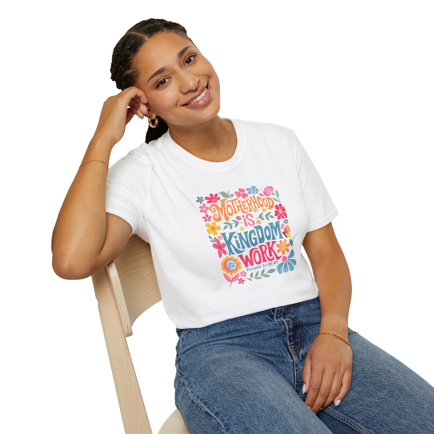 Motherhood is Kingdom Work Softstyle T-Shirt