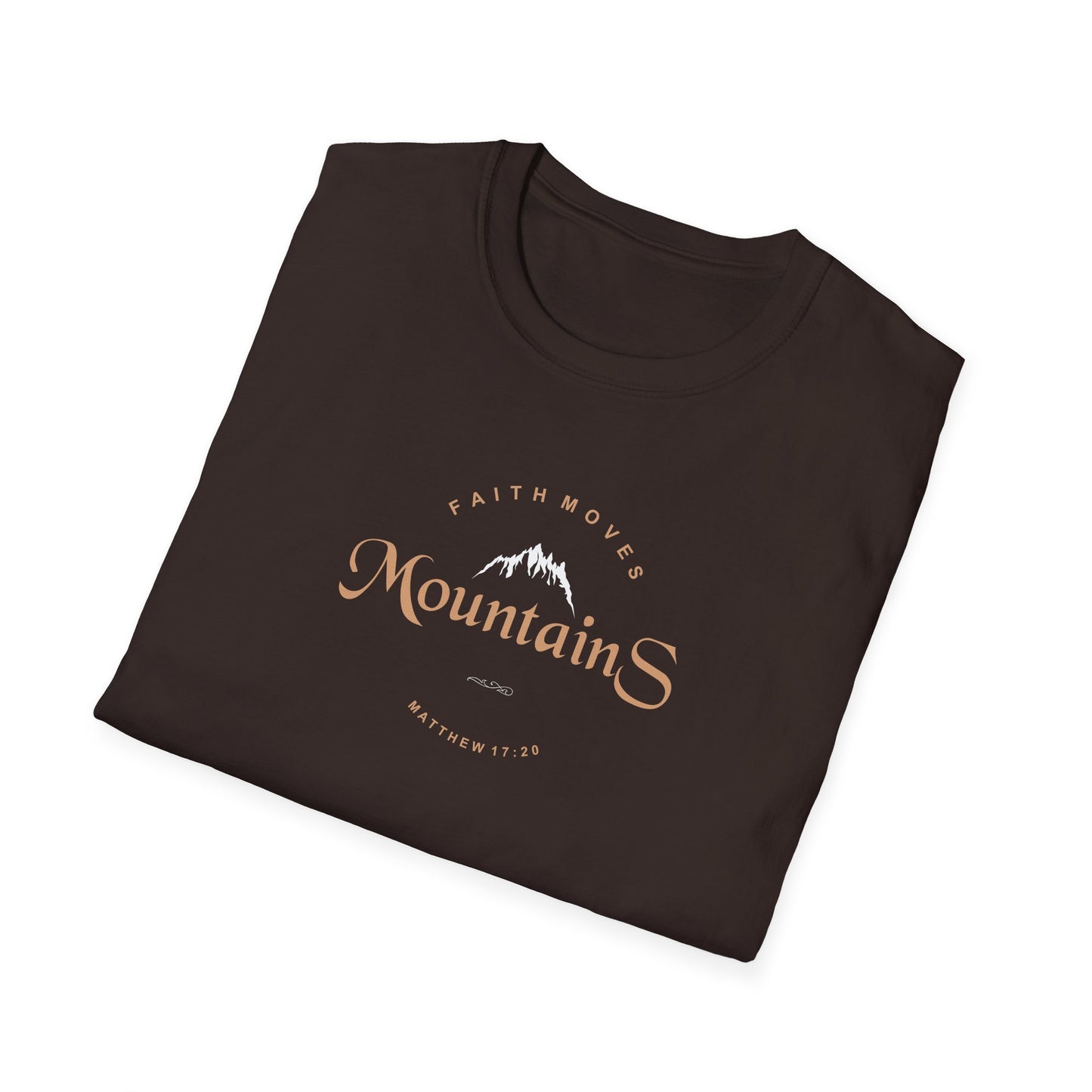 Faith Moves Mountains Unisex Softstyle T-Shirt
