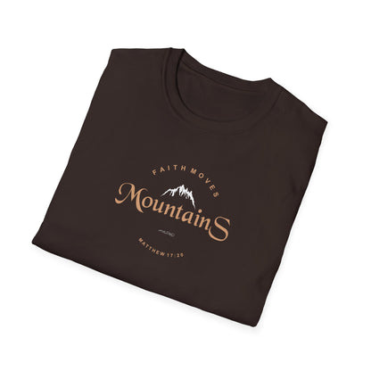 Faith Moves Mountains Unisex Softstyle T-Shirt