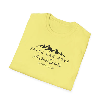 Faith Can Move Mountains D-2 Unisex Softstyle T-Shirt