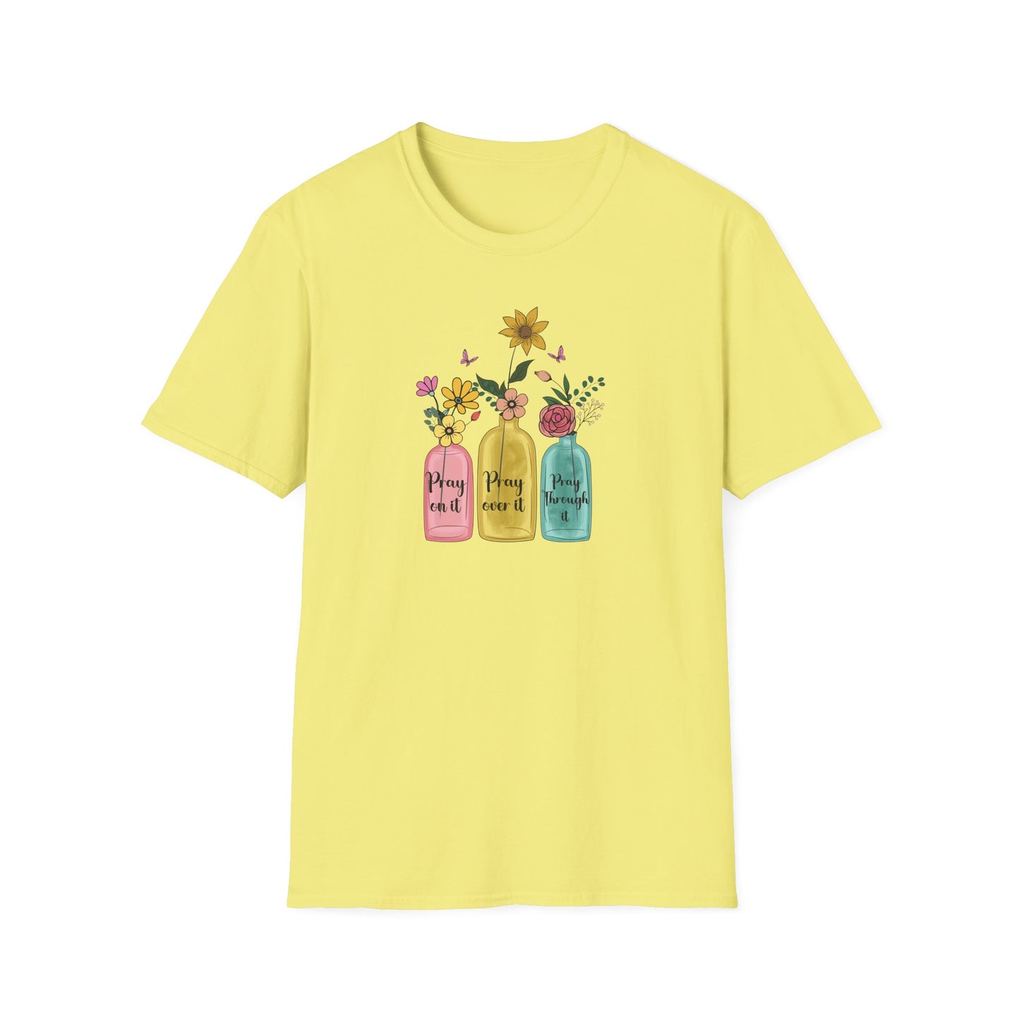 Jars of Flowers Unisex Softstyle T-Shirt