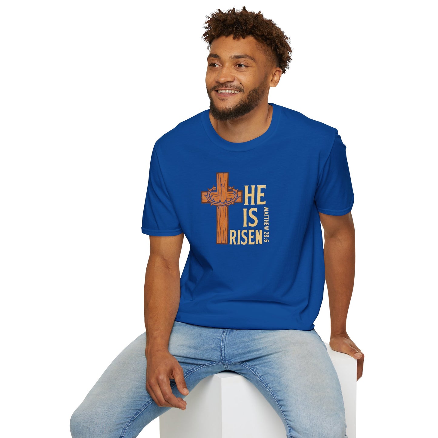 "He Is Risen" - Unisex Softstyle T-Shirt