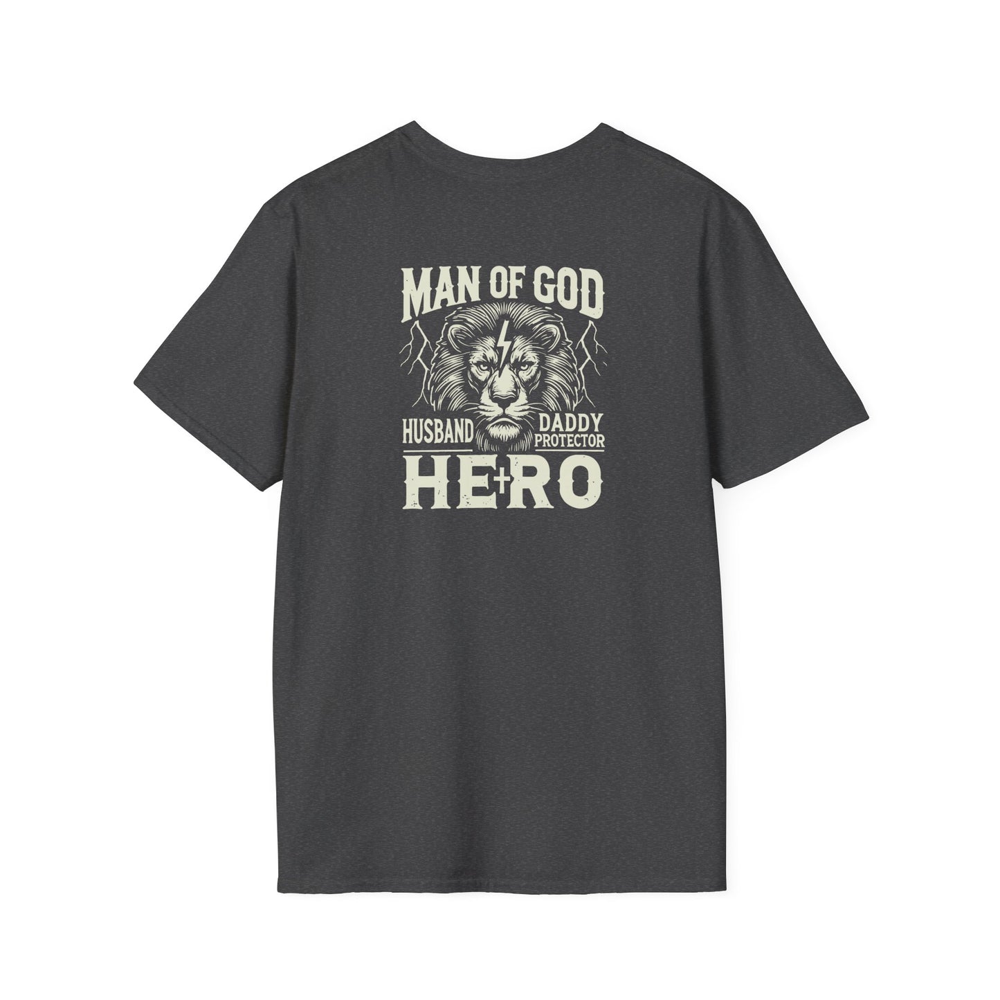 "Man of God Hero" Unisex Softstyle T-Shirt