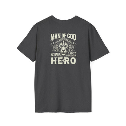 "Man of God Hero" Unisex Softstyle T-Shirt