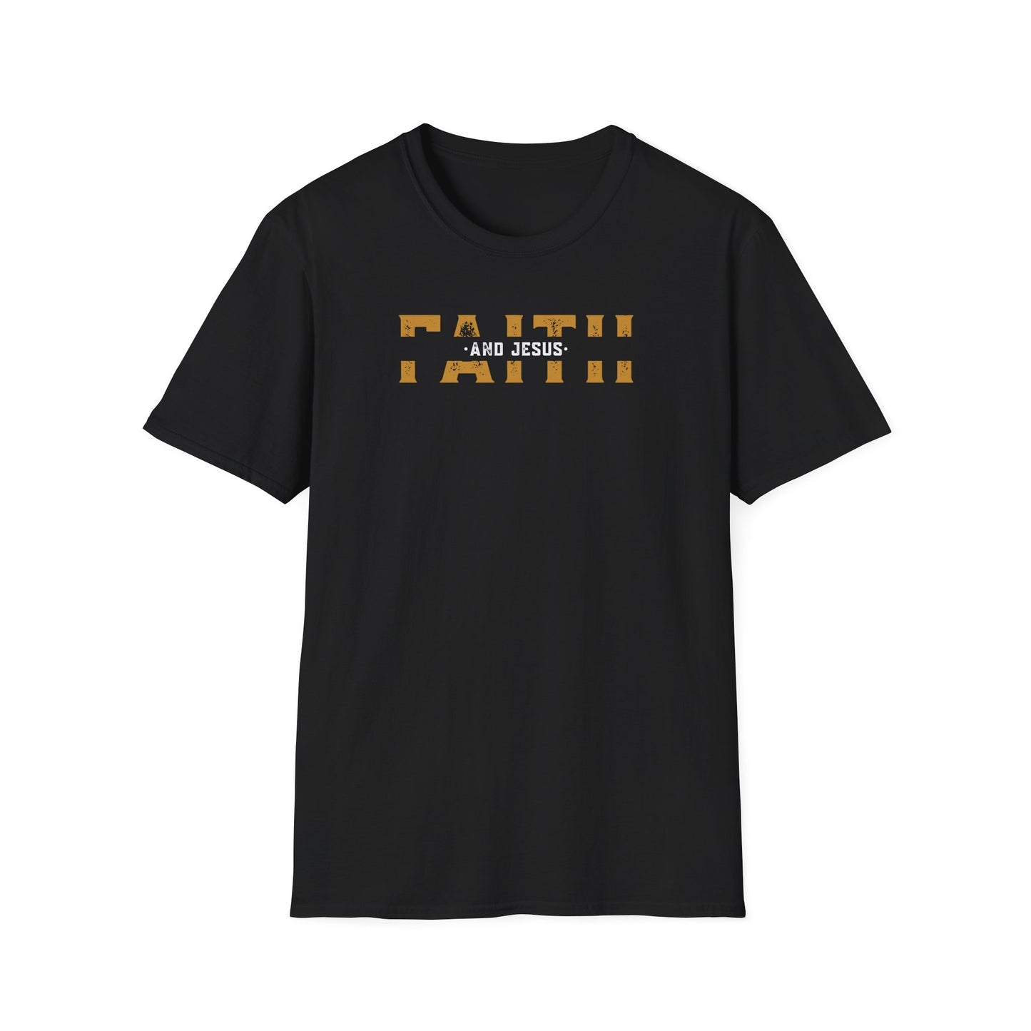 Faith and Jesus  Unisex Softstyle T-Shirt