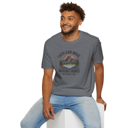 "Faith Can Move Mountains" D-1 Unisex Softstyle T-Shirt