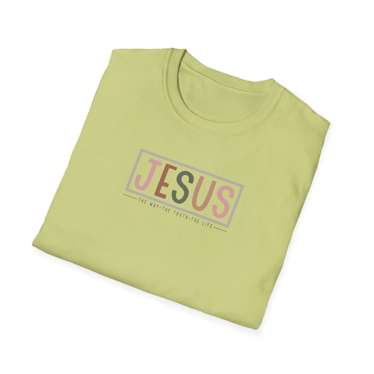 "Jesus - The Way The Truth The Life" Unisex Softstyle T-Shirt