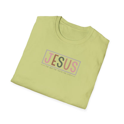 "Jesus - The Way The Truth The Life" Unisex Softstyle T-Shirt