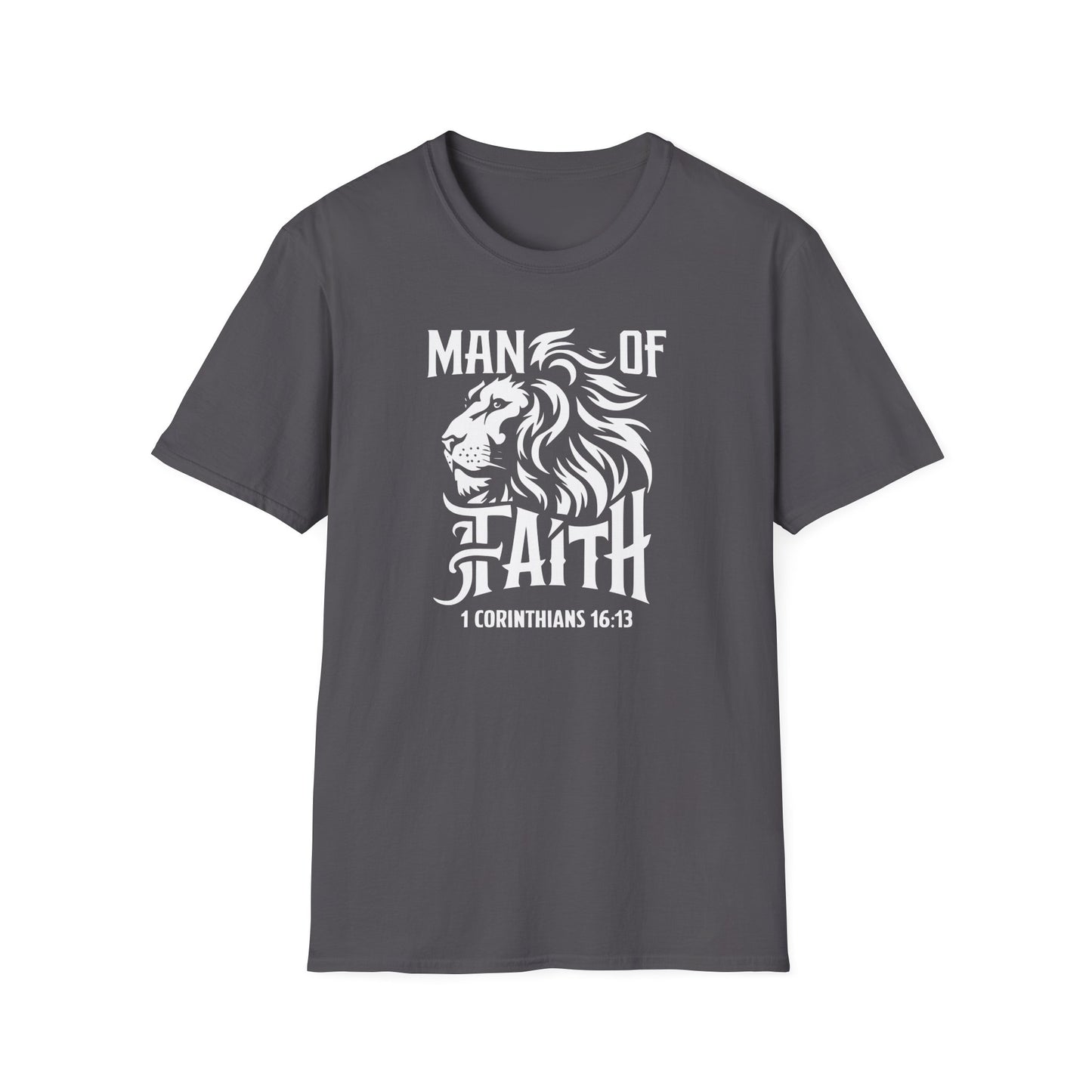 Man of Faith Front Unisex Softstyle T-Shirt