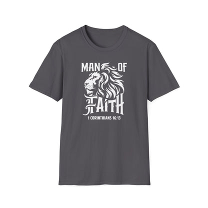Man of Faith Front Unisex Softstyle T-Shirt
