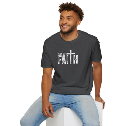 "Man of Faith" Retro Unisex Softstyle T-Shirt
