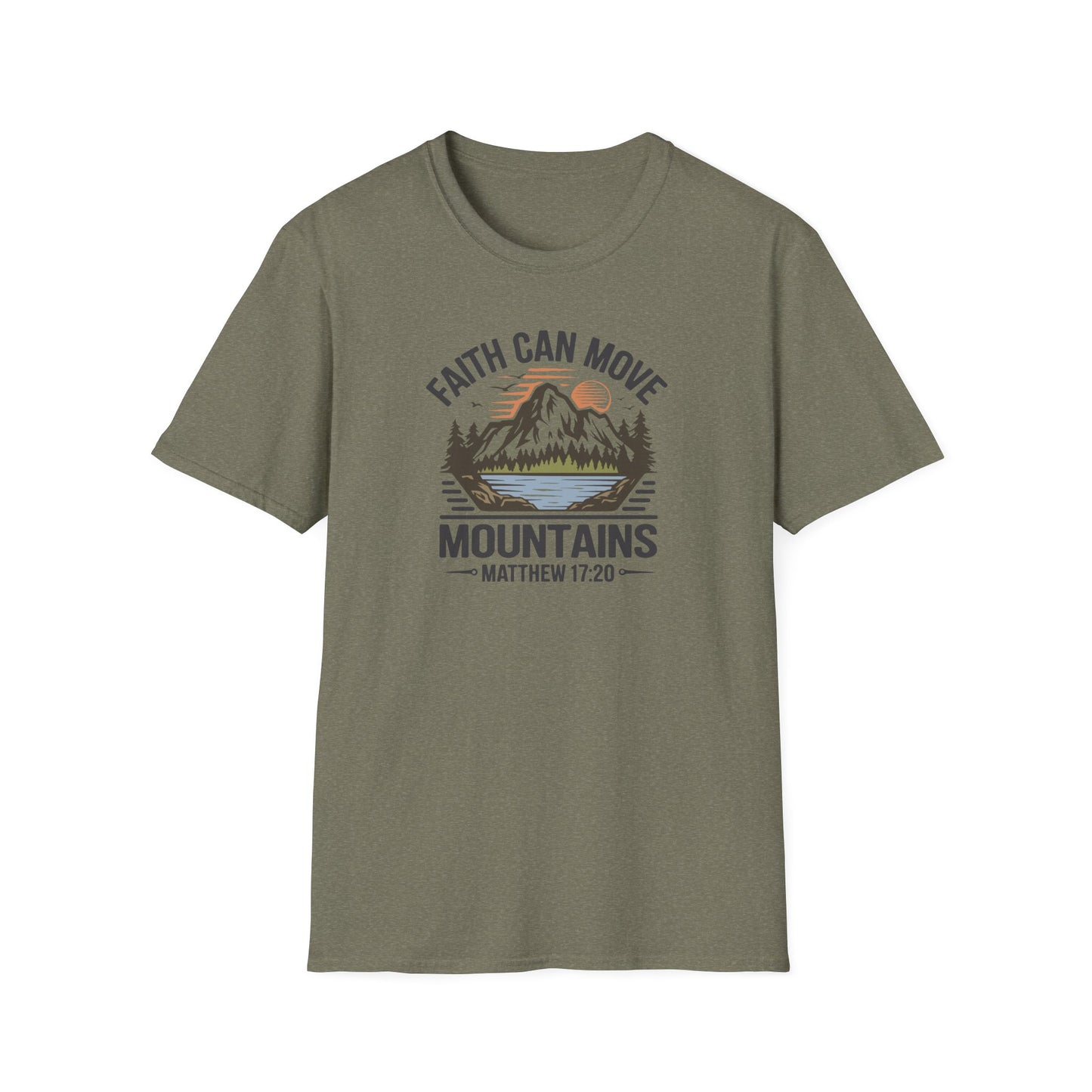 "Faith Can Move Mountains" D-1 Unisex Softstyle T-Shirt