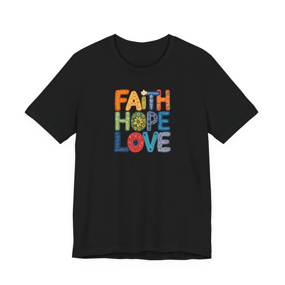 "Faith Hope Love" - Unisex Softstyle T-Shirt - Inspirational Graphic Tee