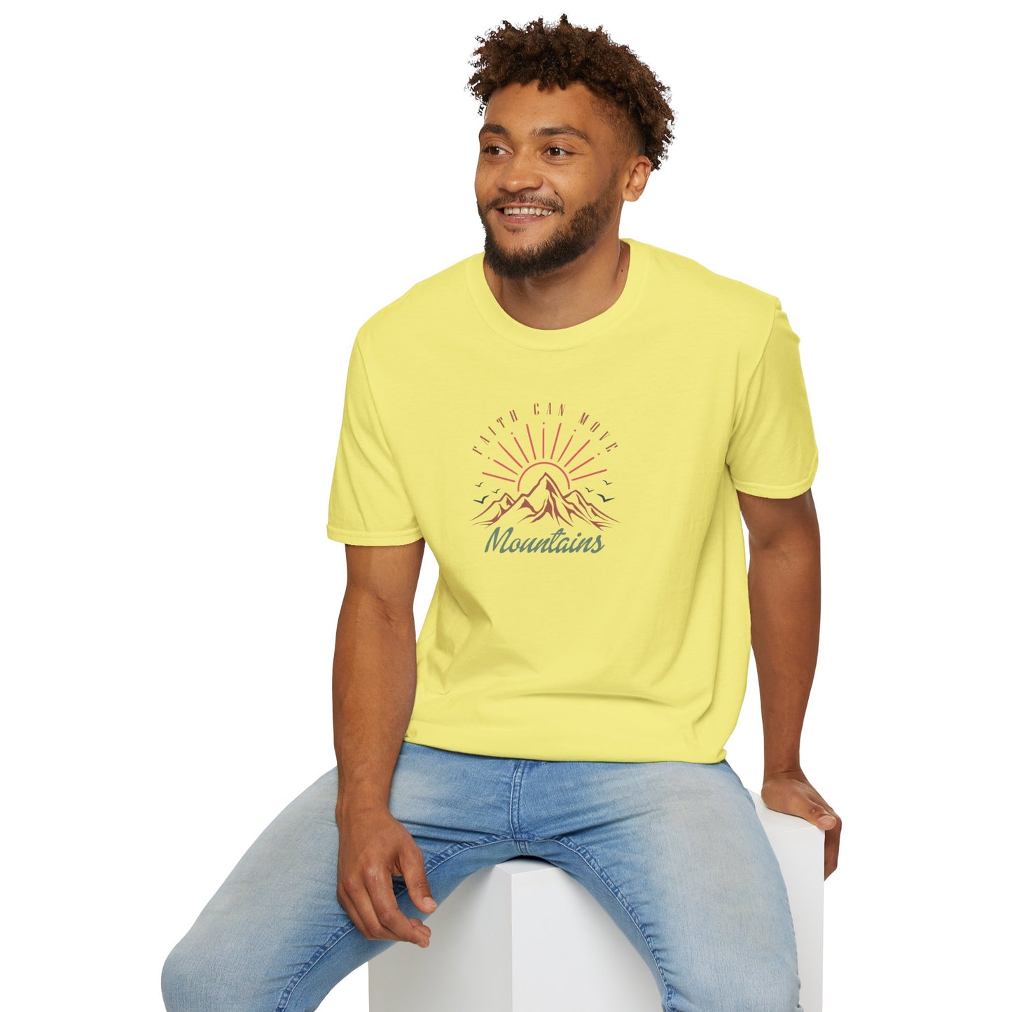 Faith Can Move Mountains D-3 Unisex Softstyle T-Shirt