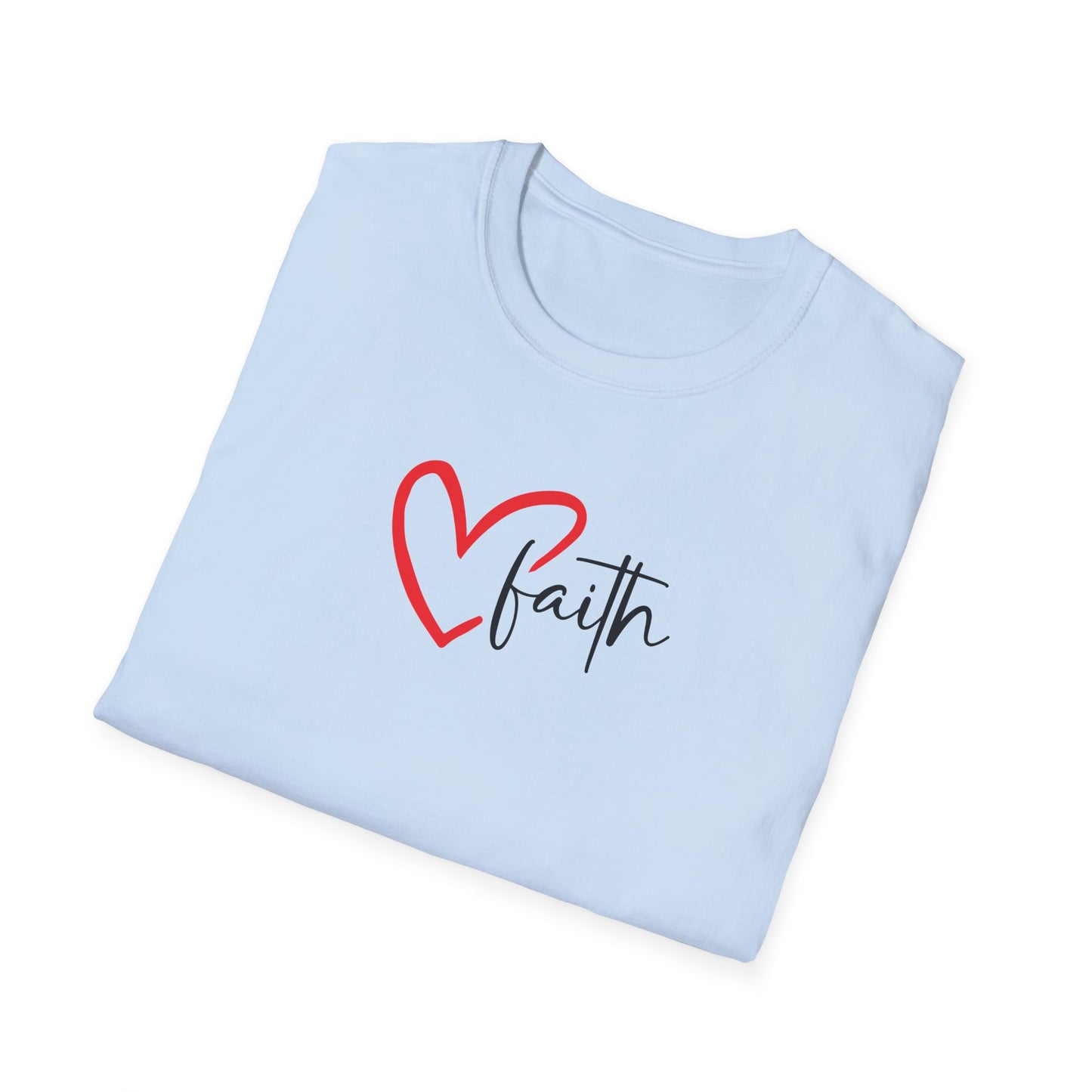 Faith Heart - Unisex Softstyle T-Shirt