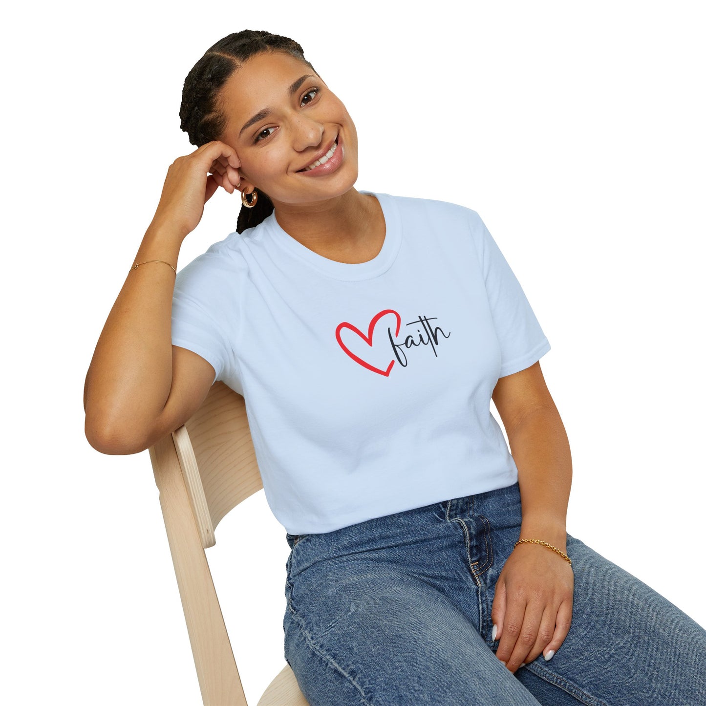Faith Heart - Unisex Softstyle T-Shirt