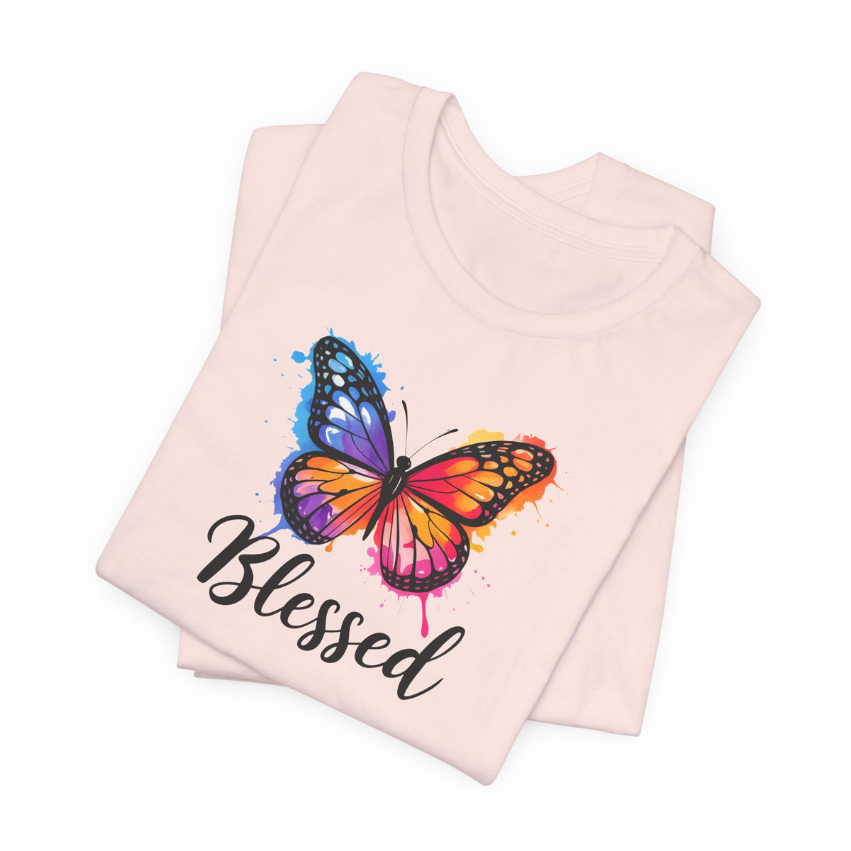 Color Splat Butterfly Unisex Softstyle T-Shirt