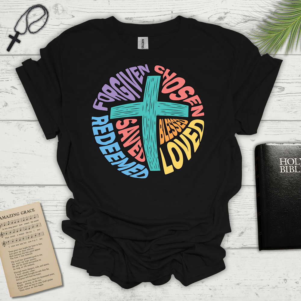 Cross Word Circle - Black