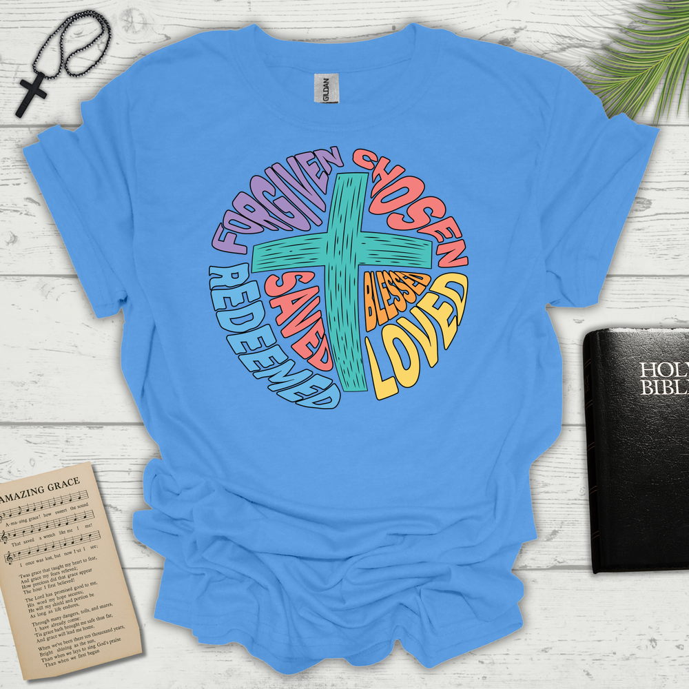 Cross Word Circle - Carolina Blue