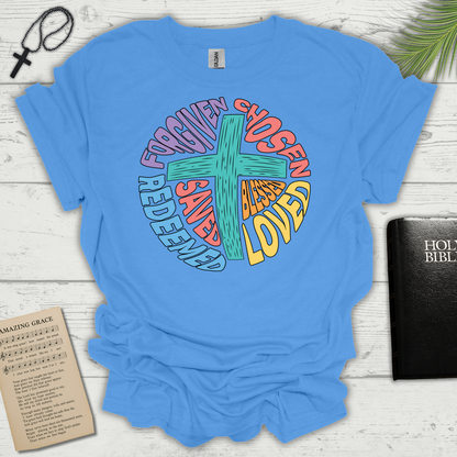 Cross Word Circle - Carolina Blue