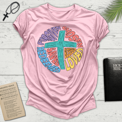 Cross Word Circle - Light Pink